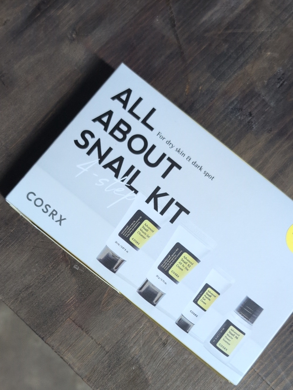 Cosrx All About Snail Kit - White With Yellow Accents